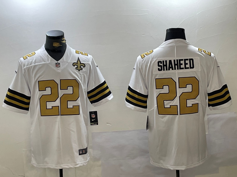 Men New Orleans Saints #22 Shaheed white Limited NFL Jersey->new orleans saints->NFL Jersey